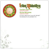 graphic design not pad and printing for Triton Midwifery