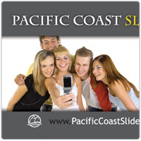 Pacific Coast Slide Show business card